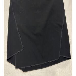LAFAYETTE 148 Black Asymmetrical Hem Bossgirl, work, Midi Skirt Women's 10